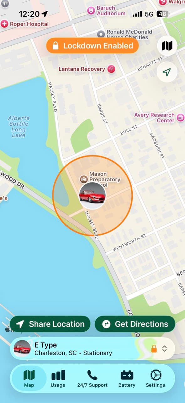 Triple C mobile app interface