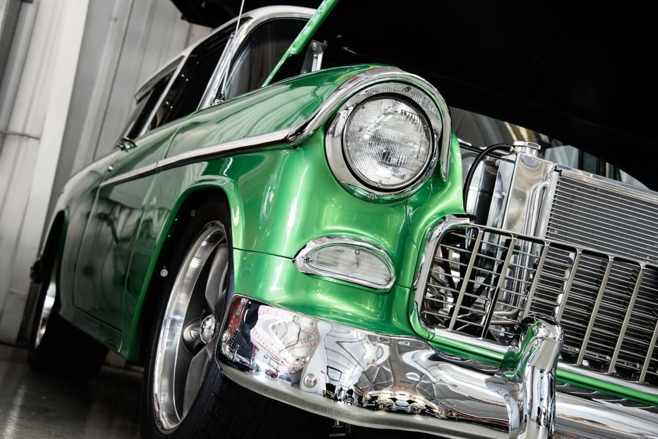 Classic car - vintage automobile representing the Triple C service